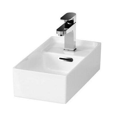 Lavabo mural en céramique blanche Cersanit Crea 40cm - Lavabo de salle de bain - Publicité Lavabo mural en céramique blanche Cersanit Crea 40cm - Lavabo de salle de bain - Publicité