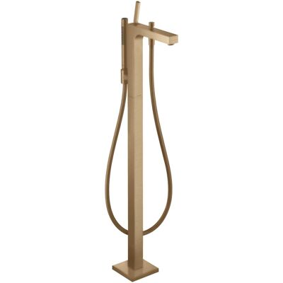 Mitigeur de baignoire Axor Citterio au sol - Bronze brossé - Publicité Mitigeur de baignoire Axor Citterio au sol - Bronze brossé - Publicité