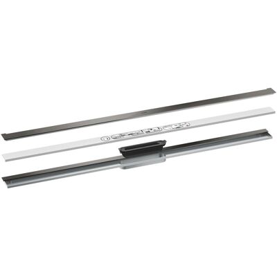 Ensemble de Canal de Drainage AXOR - Hauteur Réglable - 55 l/min - Chrome Noir Poli - Publicité Ensemble de Canal de Drainage AXOR - Hauteur Réglable - 55 l/min - Chrome Noir Poli - Publicité