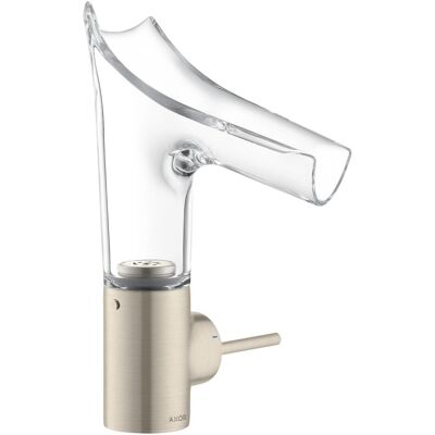 Robinet en nickel brossé Hansgrohe Axor Starck V - Haute pression, 125mm projection - Publicité Robinet en nickel brossé Hansgrohe Axor Starck V - Haute pression, 125mm projection - Publicité
