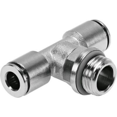 Festo, Technique de raccordement des tubes, T-Fitting G3/8 to 8mm (Connexion en T) - Publicité Festo, Technique de raccordement des tubes, T-Fitting G3/8 to 8mm (Connexion en T) - Publicité