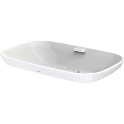 Lavabo en céramique TOTO Neorest - Rectangulaire, Sans trou pour robinet, Blanc - Publicité Lavabo en céramique TOTO Neorest - Rectangulaire, Sans trou pour robinet, Blanc - Publicité