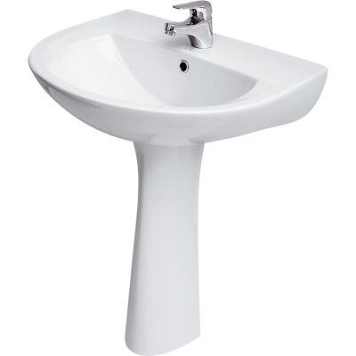 Lavabo Murale Cersanit President - 60 cm Céramique - Publicité Lavabo Murale Cersanit President - 60 cm Céramique - Publicité