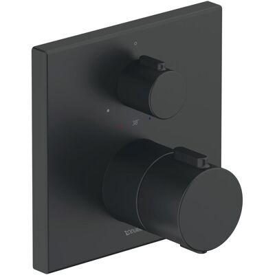 Duravit TH42000 Robinet Thermostatique - Angulaire Noir Mat - Valve Thermostatique - Publicité Duravit TH42000 Robinet Thermostatique - Angulaire Noir Mat - Valve Thermostatique - Publicité
