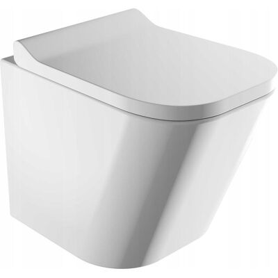Omnires, Cuvette toilettes + bidet, Fontana Toilettenschüssel mit Soft-Close-Sitz - Publicité Omnires, Cuvette toilettes + bidet, Fontana Toilettenschüssel mit Soft-Close-Sitz - Publicité