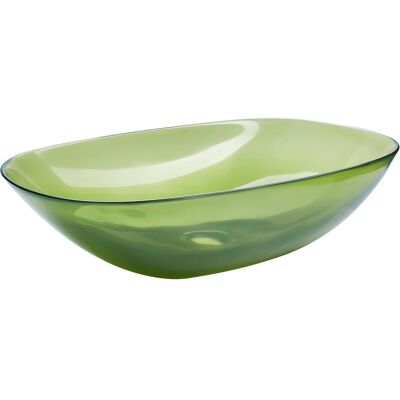 Lavabo de salle de bain Beliani - Surface solide verte, 54x36cm - Publicité Lavabo de salle de bain Beliani - Surface solide verte, 54x36cm - Publicité