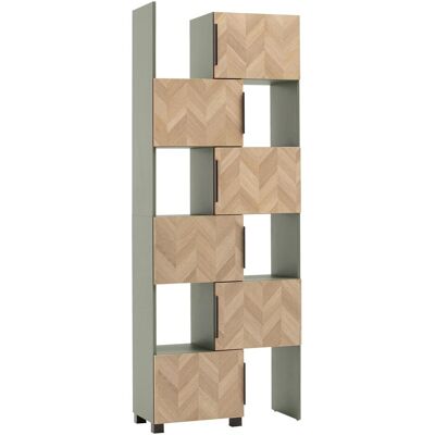 Schildmeyer, Armoire de salle de bain, Piazza Schieberegal Pistazie / Fischgraeten Dekor (80 x 34.50 x 101 cm) - Publicité Schildmeyer, Armoire de salle de bain, Piazza Schieberegal Pistazie / Fischgraeten Dekor (80 x 34.50 x 101 cm) - Publicité