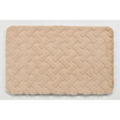 Domoletti, Tapis de bain, Bathroom floor mat BMA1298C, beige, 80cm x 51cm (81 x 51 cm) - Publicité Domoletti, Tapis de bain, Bathroom floor mat BMA1298C, beige, 80cm x 51cm (81 x 51 cm) - Publicité