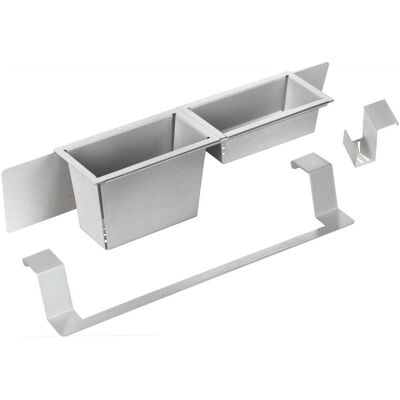 Deante Ensemble d'accessoires pour évier de cuisine - Acier inoxydable brossé - Publicité Deante Ensemble d'accessoires pour évier de cuisine - Acier inoxydable brossé - Publicité