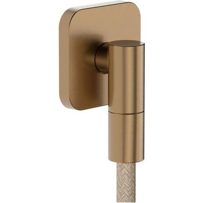 Hansgrohe FixFit Fine Q Raccord mural - Bronze brossé - Connection douche - Publicité Hansgrohe FixFit Fine Q Raccord mural - Bronze brossé - Connection douche - Publicité