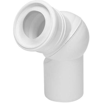 Tycner Siphon Coude de WC 671 Ajustable 110mm Blanc - Publicité Tycner Siphon Coude de WC 671 Ajustable 110mm Blanc - Publicité