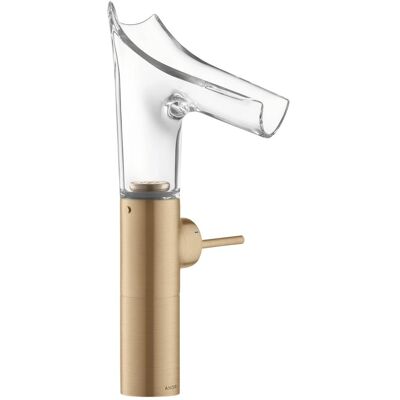 HANS-GROHE Axor Starck V Robinet - 220mm, Bronzé Brossé, Monocommande, Bec en Verre - Publicité HANS-GROHE Axor Starck V Robinet - 220mm, Bronzé Brossé, Monocommande, Bec en Verre - Publicité