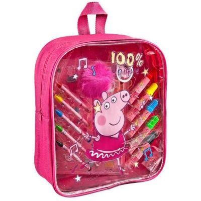 Set de coloriage Peppa Pig dans un sac à dos - Sac d'école - Publicité Set de coloriage Peppa Pig dans un sac à dos - Sac d'école - Publicité