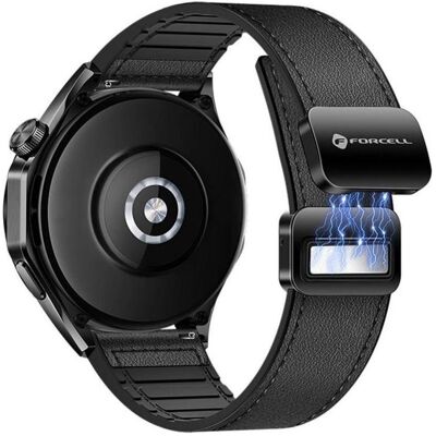 Forcell Strap F-DESIGN FS20 magnetic eco leather strap for SAMSUNG Watch 20 mm black (Silicone, Similicuir), Sangles de montre, Noir - Publicité Forcell Strap F-DESIGN FS20 magnetic eco leather strap for SAMSUNG Watch 20 mm black (Silicone, Similicuir), Sangles de montre, Noir - Publicité