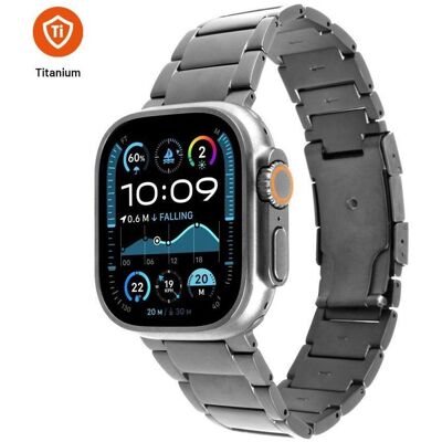 Fixed Titan Clock Basis Apple Watch 44/45/46/49mm für Smart Clock, Natural Titanium (Acier inoxydable, Métal, Titane), Sangles de montre, Noir - Publicité Fixed Titan Clock Basis Apple Watch 44/45/46/49mm für Smart Clock, Natural Titanium (Acier inoxydable, Métal, Titane), Sangles de montre, Noir - Publicité