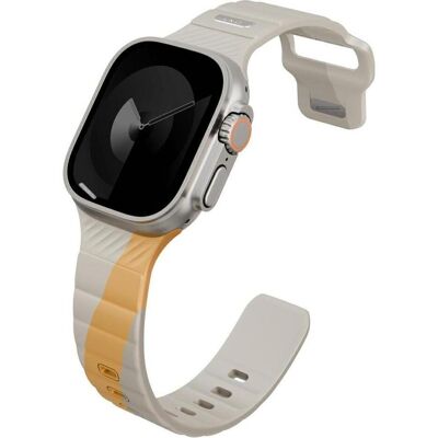 Uniq Strap Stride De Rubber for Apple Watch 49/46/45/44mm beige (Caoutchouc FKM), Sangles de montre, Beige - Publicité Uniq Strap Stride De Rubber for Apple Watch 49/46/45/44mm beige (Caoutchouc FKM), Sangles de montre, Beige - Publicité