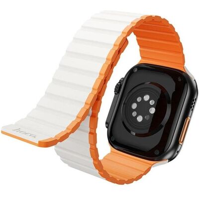 Hoco Other strap for Apple Watch 42 / 44 / 45 / 49 mm AS102 starlight with orange (Silicone), Sangles de montre, Orange - Publicité Hoco Other strap for Apple Watch 42 / 44 / 45 / 49 mm AS102 starlight with orange (Silicone), Sangles de montre, Orange - Publicité