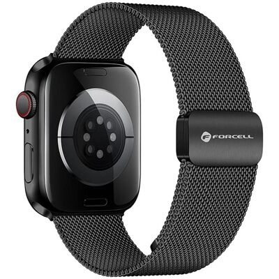 Forcell Bracelet pour Apple Watch F-Design FA14 acier magnétique 38 / 40 / 41 mm noir (Acier inoxydable), Sangles de montre, Noir - Publicité Forcell Bracelet pour Apple Watch F-Design FA14 acier magnétique 38 / 40 / 41 mm noir (Acier inoxydable), Sangles de montre, Noir - Publicité