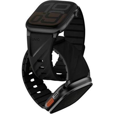 Uniq Strap Fluo for Apple Watch 49/46/45/44/42/41/40mm Magnetic black (40 mm, 41 mm, 42 mm, 44 mm, 45 mm, 46 mm, 49 mm, Acier inoxydable, Silicone), Sangles de montre, Noir - Publicité Uniq Strap Fluo for Apple Watch 49/46/45/44/42/41/40mm Magnetic black (40 mm, 41 mm, 42 mm, 44 mm, 45 mm, 46 mm, 49 mm, Acier inoxydable, Silicone), Sangles de montre, Noir - Publicité