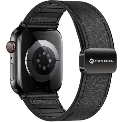 Forcell Strap F-DESIGN FA21 eco leather strap for APPLE Watch 38 / 40 / 41 mm black (Eco-cuir, Silicone), Sangles de montre, Noir - Publicité Forcell Strap F-DESIGN FA21 eco leather strap for APPLE Watch 38 / 40 / 41 mm black (Eco-cuir, Silicone), Sangles de montre, Noir - Publicité