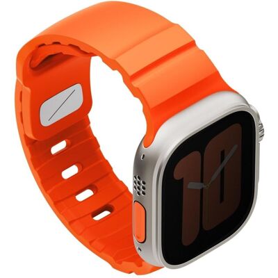 Uniq Bracelet Alton pour Apple Watch 49/46/45/44 mm, en silicone orange (Acier inoxydable, Silicone), Sangles de montre, Orange - Publicité Uniq Bracelet Alton pour Apple Watch 49/46/45/44 mm, en silicone orange (Acier inoxydable, Silicone), Sangles de montre, Orange - Publicité