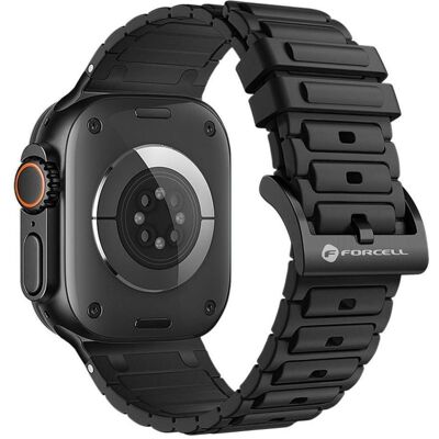 Forcell Strap F-DESIGN FA06 silicone strap for APPLE Watch 38 / 40 / 41 mm black (Silicone), Sangles de montre, Noir - Publicité Forcell Strap F-DESIGN FA06 silicone strap for APPLE Watch 38 / 40 / 41 mm black (Silicone), Sangles de montre, Noir - Publicité