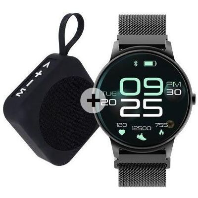 Forever smartwatch ForeVive 2 SB-330 black with bluetooth speaker 3W (sans carte SIM), Montre connectée - Publicité Forever smartwatch ForeVive 2 SB-330 black with bluetooth speaker 3W (sans carte SIM), Montre connectée - Publicité