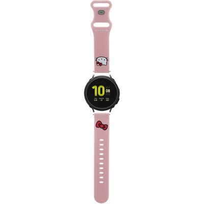 Bracelet en silicone rose Hello Kitty 20mm - Accessoire montre connectée - Publicité Bracelet en silicone rose Hello Kitty 20mm - Accessoire montre connectée - Publicité