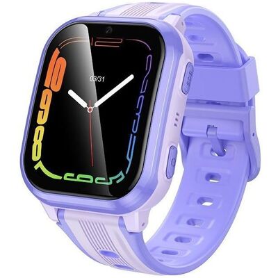 Hoco Montre connectée pour enfants 1,69 pouces, 4G, GPS, avec fonction d'appel Y108, violette (41 mm, 4G), Montre connectée - Publicité Hoco Montre connectée pour enfants 1,69 pouces, 4G, GPS, avec fonction d'appel Y108, violette (41 mm, 4G), Montre connectée - Publicité