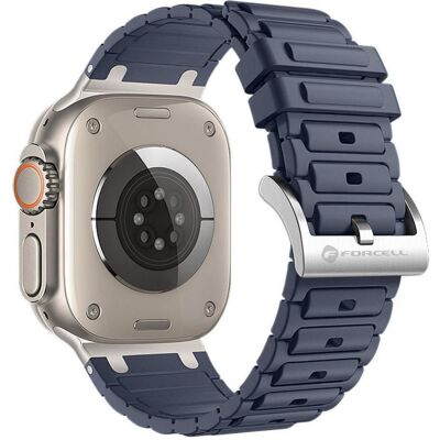 Forcell Strap F-DESIGN FA06 silicone strap for APPLE Watch 38 / 40 / 41 mm blue (Silicone), Sangles de montre, Bleu - Publicité Forcell Strap F-DESIGN FA06 silicone strap for APPLE Watch 38 / 40 / 41 mm blue (Silicone), Sangles de montre, Bleu - Publicité