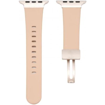 Connect Montre 42/44/45mm sangle en cuir à boucle unique (Cuir), Sangles de montre, Rose - Publicité Connect Montre 42/44/45mm sangle en cuir à boucle unique (Cuir), Sangles de montre, Rose - Publicité