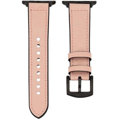 Connect Montre 42/44/45mm Silicone patch Leather Strap (132mm M/L) (Cuir, Silicone), Sangles de montre, Pink - Publicité Connect Montre 42/44/45mm Silicone patch Leather Strap (132mm M/L) (Cuir, Silicone), Sangles de montre, Pink - Publicité