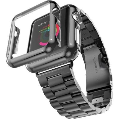 Screenguard Apple Watch 38mm Hardcase Frame Protector Housse de protection, Montre connectée : accessoires, Noir - Publicité Screenguard Apple Watch 38mm Hardcase Frame Protector Housse de protection, Montre connectée : accessoires, Noir - Publicité