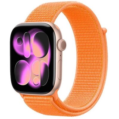 Crong Nylon - Pasek sportowy do Apple Watch 38/40/41/42 mm (Tropical Orange) (Nylon), Sangles de montre, Orange - Publicité Crong Nylon - Pasek sportowy do Apple Watch 38/40/41/42 mm (Tropical Orange) (Nylon), Sangles de montre, Orange - Publicité