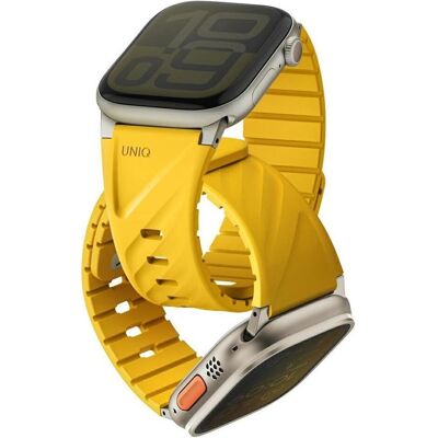 Uniq Strap Fluo for Apple Watch 49/46/45/44/42/41/40mm Magnetic yellow (Acier inoxydable, Silicone), Sangles de montre, Jaune - Publicité Uniq Strap Fluo for Apple Watch 49/46/45/44/42/41/40mm Magnetic yellow (Acier inoxydable, Silicone), Sangles de montre, Jaune - Publicité