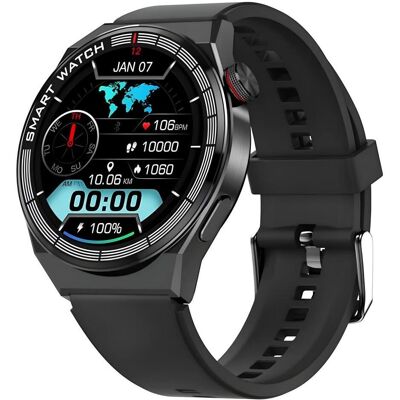 DEVIA Pro1 (V2) SmartWatch - Rond, Unisexe, 1.43" - Montre Connectée - Publicité DEVIA Pro1 (V2) SmartWatch - Rond, Unisexe, 1.43" - Montre Connectée - Publicité