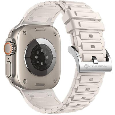 Forcell Strap F-DESIGN FA06 silicone strap for APPLE Watch 38 / 40 / 41 mm white (Silicone), Sangles de montre, Blanc - Publicité Forcell Strap F-DESIGN FA06 silicone strap for APPLE Watch 38 / 40 / 41 mm white (Silicone), Sangles de montre, Blanc - Publicité
