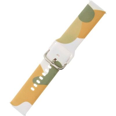 Hurtel Bracelet Moro pour Samsung Galaxy Watch 46mm Bracelet en silicone pour montre 6 (46 mm, Silicone), Sangles de montre, Orange, Multicolore, Blanc, Vert - Publicité Hurtel Bracelet Moro pour Samsung Galaxy Watch 46mm Bracelet en silicone pour montre 6 (46 mm, Silicone), Sangles de montre, Orange, Multicolore, Blanc, Vert - Publicité