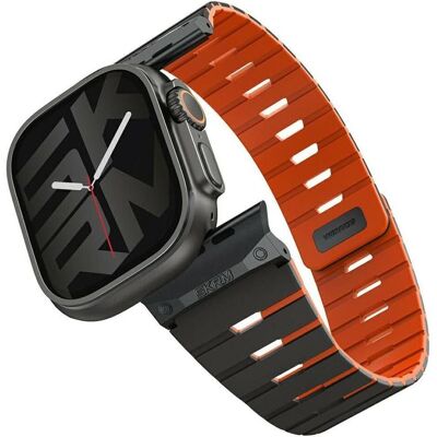 Skinarma Strap Gemini for Apple Watch 49/46/45/44 mm sienna (Acier inoxydable, Plastique, Silicone), Sangles de montre, Marron - Publicité Skinarma Strap Gemini for Apple Watch 49/46/45/44 mm sienna (Acier inoxydable, Plastique, Silicone), Sangles de montre, Marron - Publicité