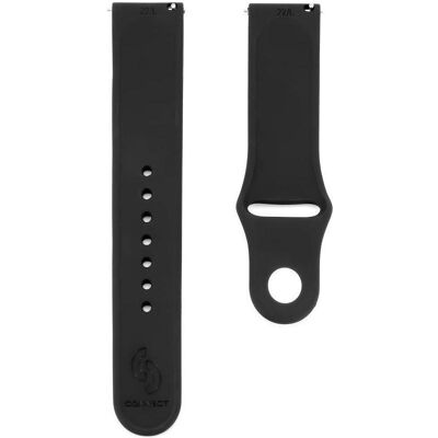 Connect Boucle de silicone de 22mm (130mm M/L) (Silicone), Sangles de montre, Noir - Publicité Connect Boucle de silicone de 22mm (130mm M/L) (Silicone), Sangles de montre, Noir - Publicité