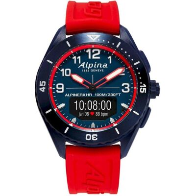 Alpina AL-284LNRW5NAQ6 - Montre hybride pour hommes - AlpinerX Alive - Publicité Alpina AL-284LNRW5NAQ6 - Montre hybride pour hommes - AlpinerX Alive - Publicité