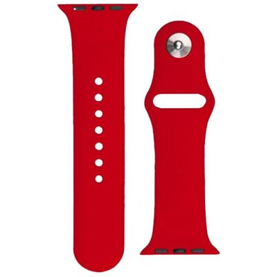 Hurtel Silicone Strap APS Silicone Band for Watch 9 / 8 / 7 / 6 / 5 / 4 / 3 / 2 / SE (41 / 40 / 38mm) Strap (Silicone), Sangles de montre, Rouge - Publicité Hurtel Silicone Strap APS Silicone Band for Watch 9 / 8 / 7 / 6 / 5 / 4 / 3 / 2 / SE (41 / 40 / 38mm) Strap (Silicone), Sangles de montre, Rouge - Publicité