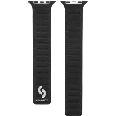 Connect Watch 38/40/41mm Fine woven twill magnetic chain strap (Chaîne magnétique en twill finement tissé), Sangles de montre, Noir - Publicité Connect Watch 38/40/41mm Fine woven twill magnetic chain strap (Chaîne magnétique en twill finement tissé), Sangles de montre, Noir - Publicité