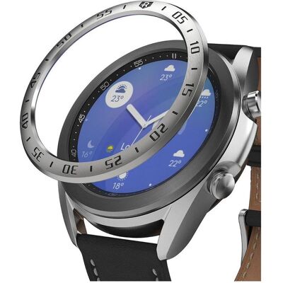 Ringke Bezel Styling case frame envelope ring Samsung Galaxy Watch 3 41 mm silver (GW3-41-01), Montre connectée : accessoires, Argent - Publicité Ringke Bezel Styling case frame envelope ring Samsung Galaxy Watch 3 41 mm silver (GW3-41-01), Montre connectée : accessoires, Argent - Publicité