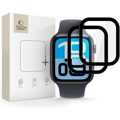 Tech-Protect GLASS FLEX+ 2-PAKET HYBRIDGLAS FÜR APPLE WATCH 4 / 5 / 6 / SE 1 / 2 / 3 (44MM) SCHWARZ, Film de protection pour smartwatch, Noir - Publicité Tech-Protect GLASS FLEX+ 2-PAKET HYBRIDGLAS FÜR APPLE WATCH 4 / 5 / 6 / SE 1 / 2 / 3 (44MM) SCHWARZ, Film de protection pour smartwatch, Noir - Publicité