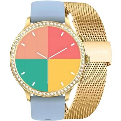 Gravity Smartwatch Złoty Pasek i Bransoleta GT5-4 (44 mm, sans carte SIM), Montre connectée - Publicité Gravity Smartwatch Złoty Pasek i Bransoleta GT5-4 (44 mm, sans carte SIM), Montre connectée - Publicité