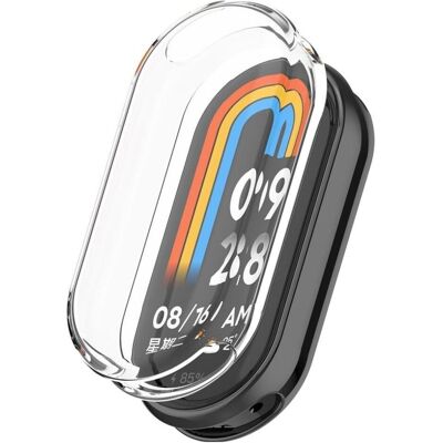 Screenguard Xiaomi Smart Band 8 TPU Couverture plein écran Protection complète, Film de protection pour smartwatch, Transparent - Publicité Screenguard Xiaomi Smart Band 8 TPU Couverture plein écran Protection complète, Film de protection pour smartwatch, Transparent - Publicité