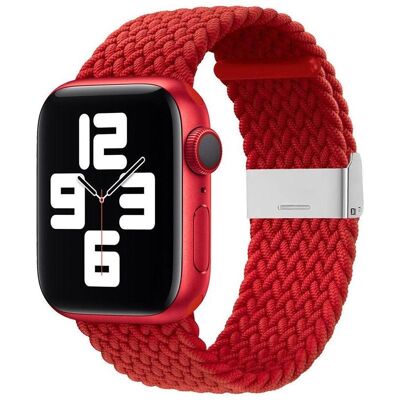 iLike Montre 42/44/45mm Braided Fabric Strap (Tissu à mailles), Sangles de montre, Rouge - Publicité iLike Montre 42/44/45mm Braided Fabric Strap (Tissu à mailles), Sangles de montre, Rouge - Publicité