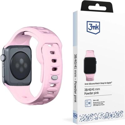 3MK Silicone Watch Strap różowy/powder pink dla Apple Watch 38/40/41mm (Acier inoxydable, Silicone), Sangles de montre, Rose - Publicité 3MK Silicone Watch Strap różowy/powder pink dla Apple Watch 38/40/41mm (Acier inoxydable, Silicone), Sangles de montre, Rose - Publicité