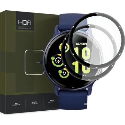 Hofi Hybridglas Hybrid Pro+ 2-Pack Für Garmin Vivoactive 5 Schwarz, Film de protection pour smartwatch, Noir - Publicité Hofi Hybridglas Hybrid Pro+ 2-Pack Für Garmin Vivoactive 5 Schwarz, Film de protection pour smartwatch, Noir - Publicité